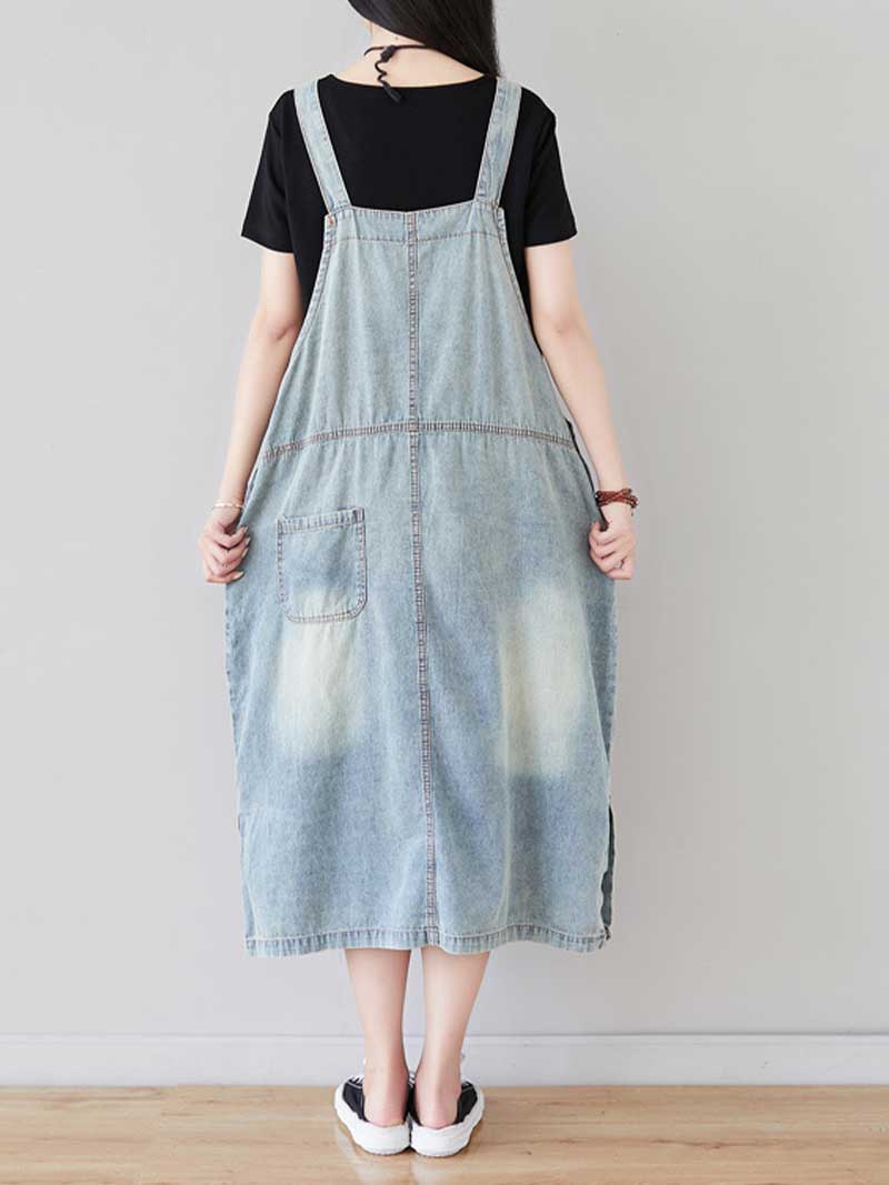 Take My Number Overall Midi Dress - Image 2
