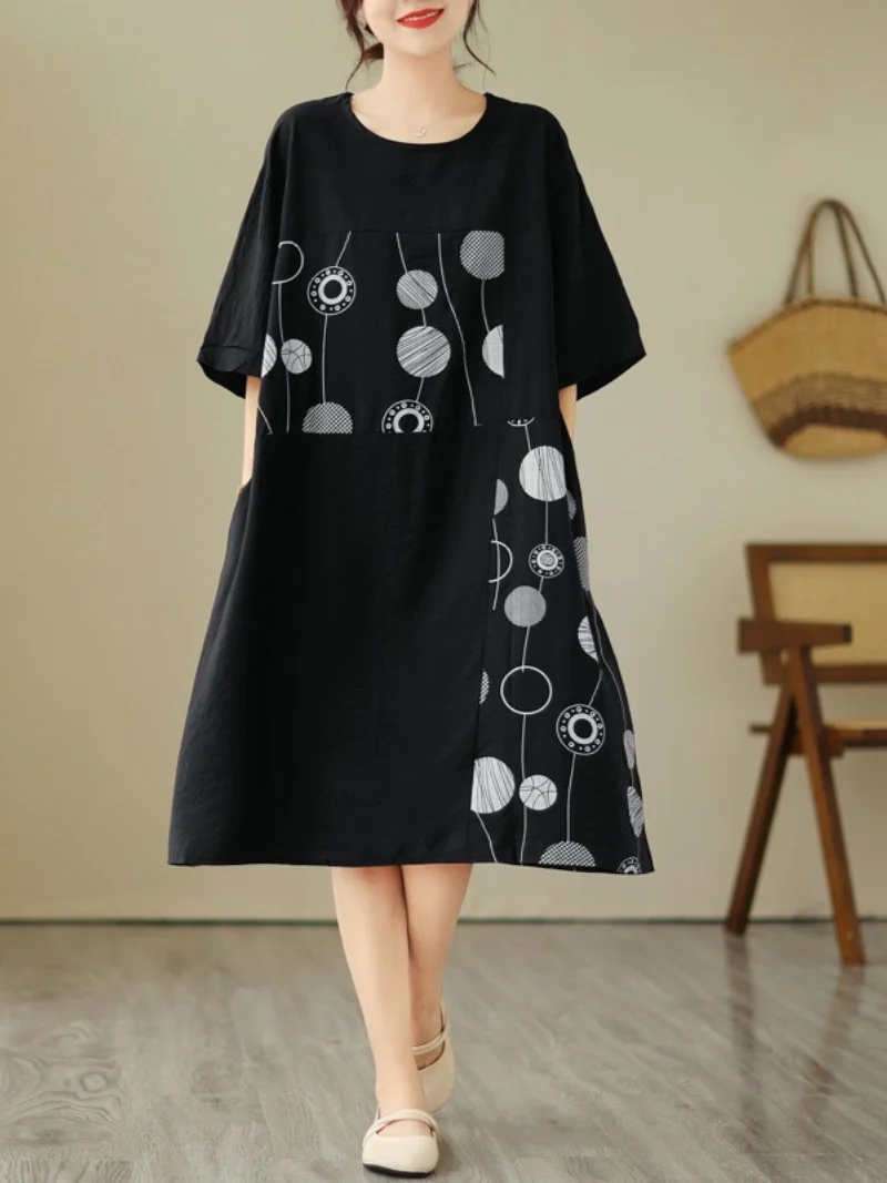 Take My Soul Round neck A-line Dress - Image 9