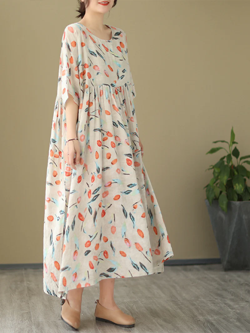 Take My Soul Round Neck Smock Dress - Image 2