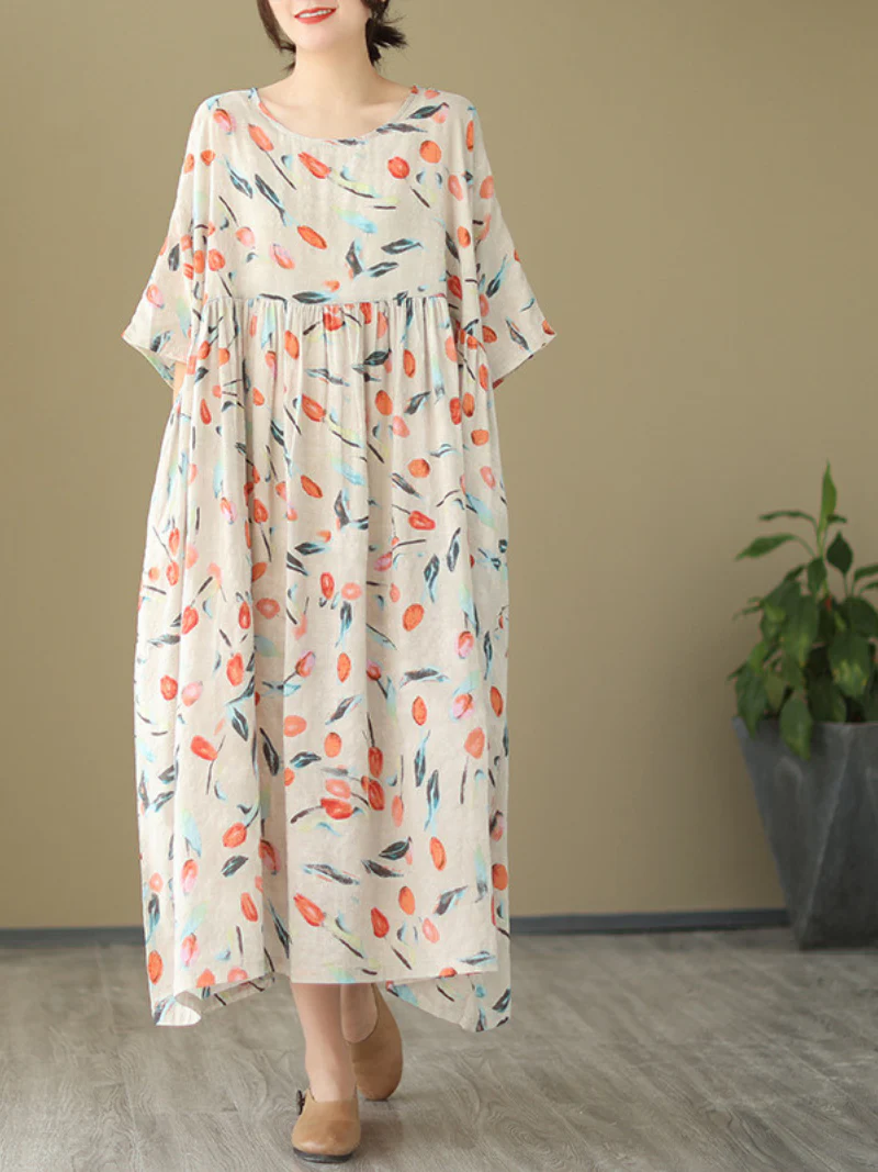 Take My Soul Round Neck Smock Dress - Image 4
