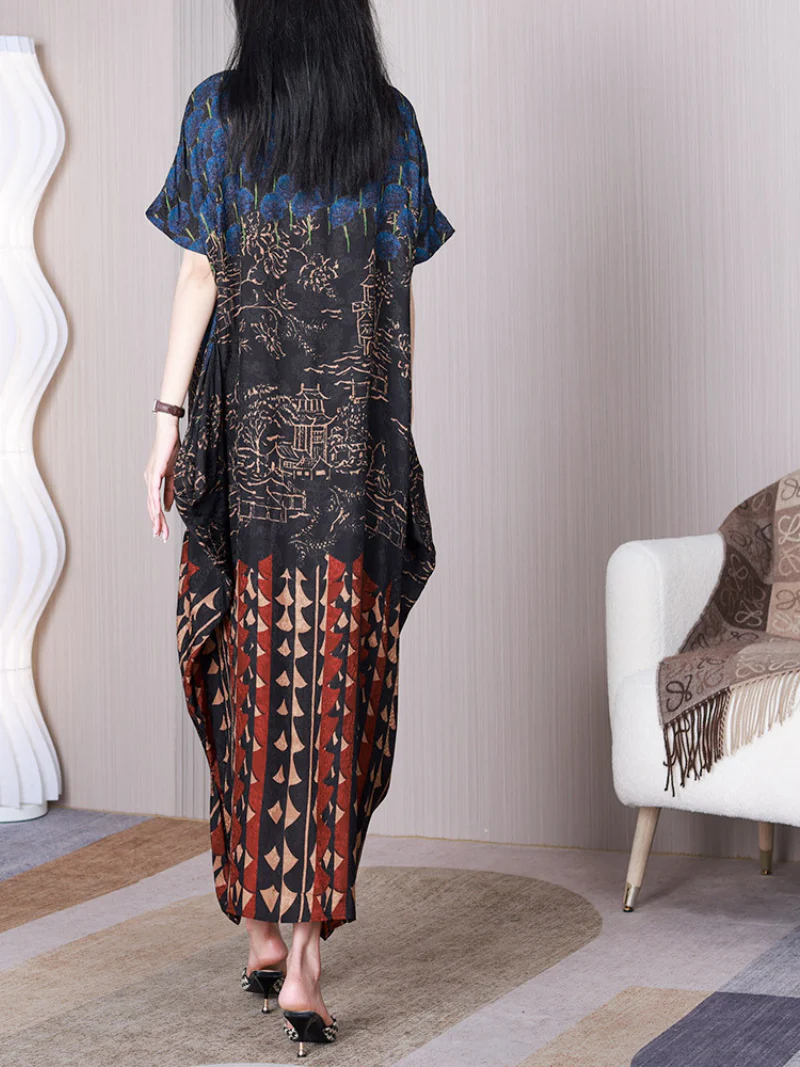 Take My Soul V-neck Middle Waist A-line Dress - Image 3