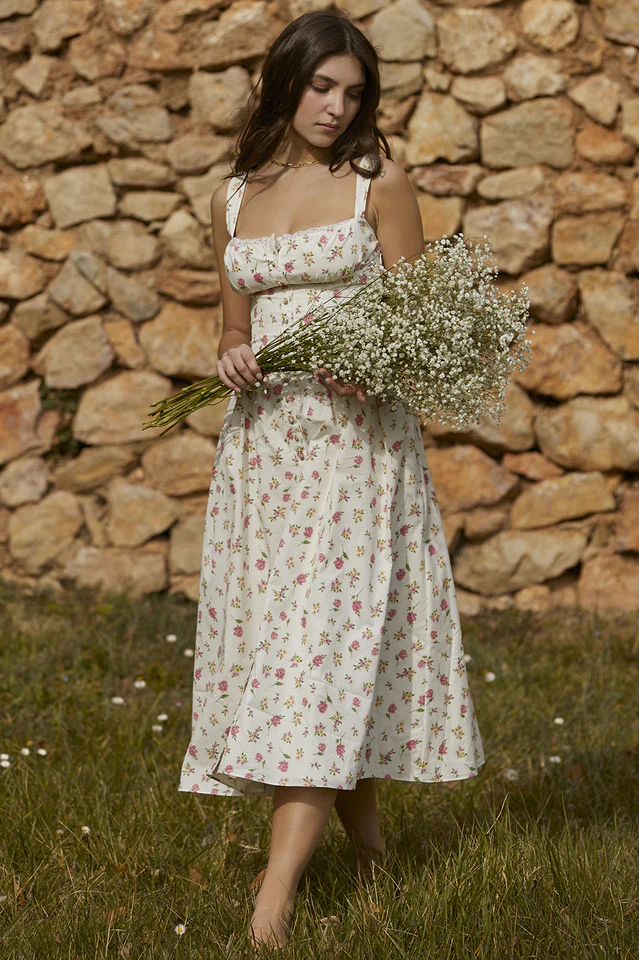 Tatiana Rose Print Midi Sundress - Image 2