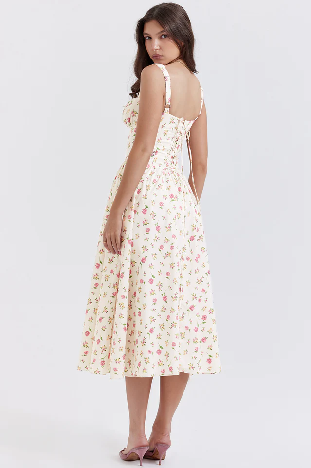 Tatiana Rose Print Midi Sundress - Image 8