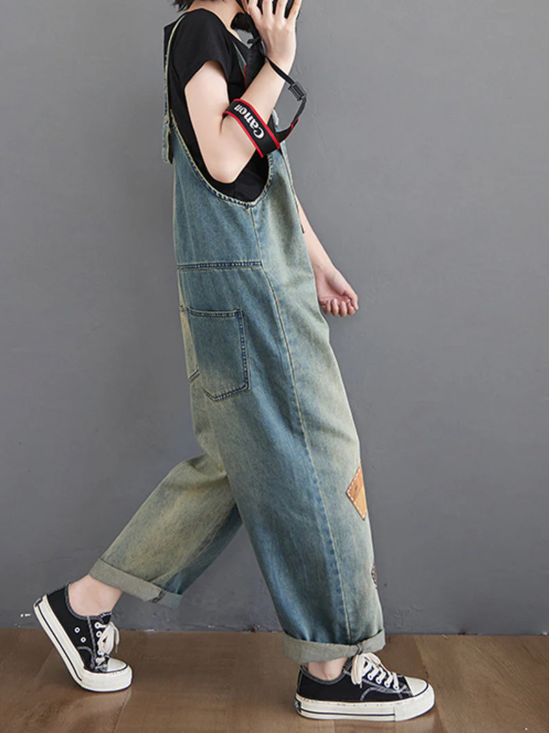 The Beauty Inside Patch Overall Dungaree - Image 3