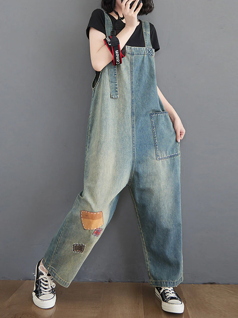 The Beauty Inside Patch Overall Dungaree - Image 4