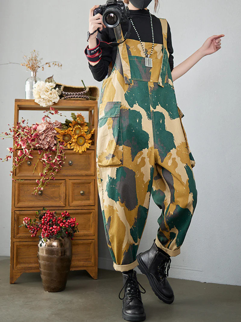The Drop Denim High Waist Overalls - Image 3