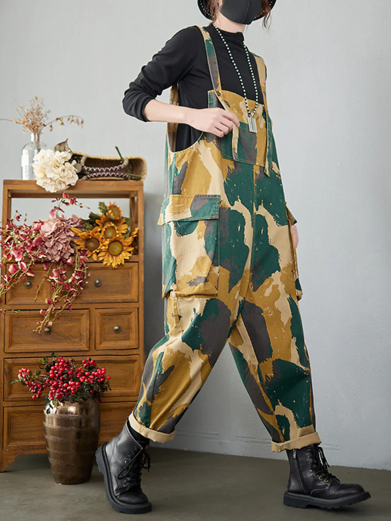 The Drop Denim High Waist Overalls - Image 4