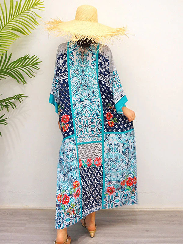 The Josie Retro Style Loose Bohemian Maxi Dress - Image 4