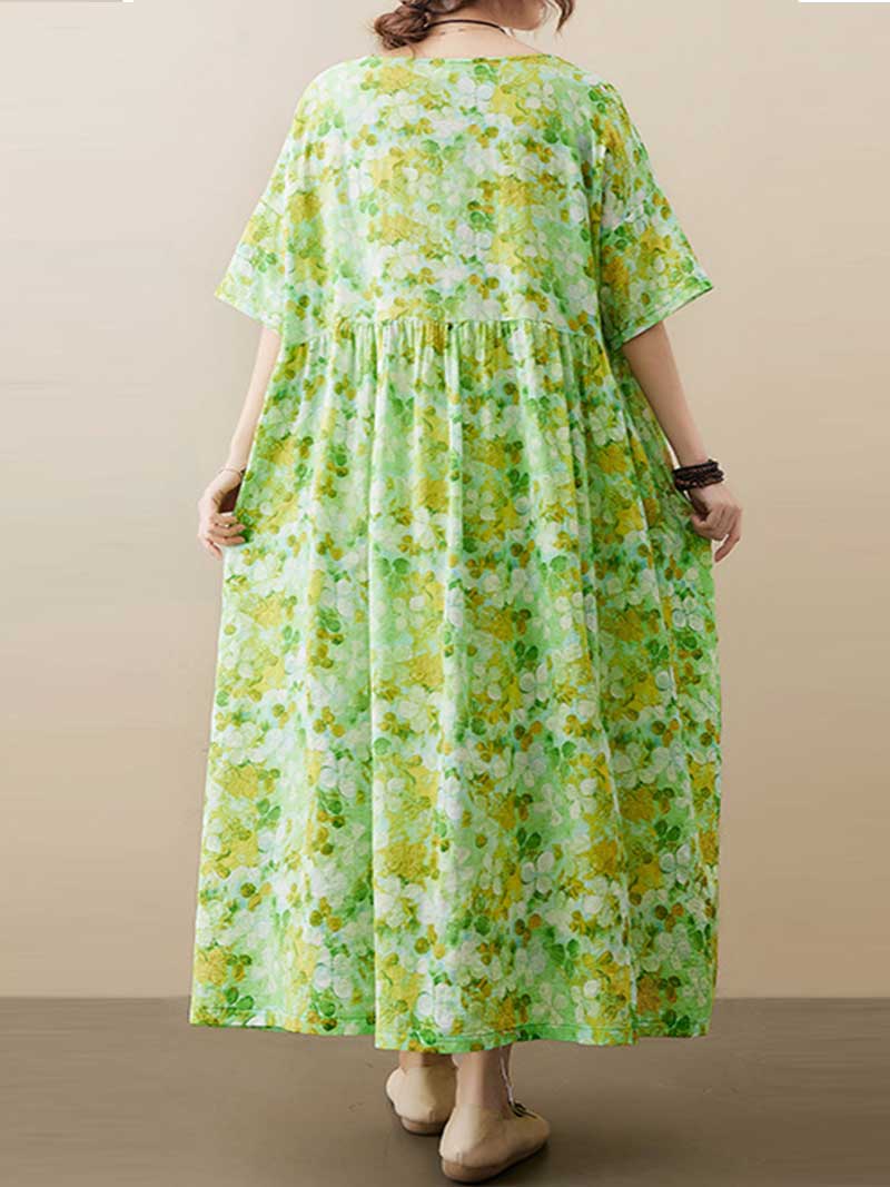 The Leader Floral Printed Smock Dress - Image 2