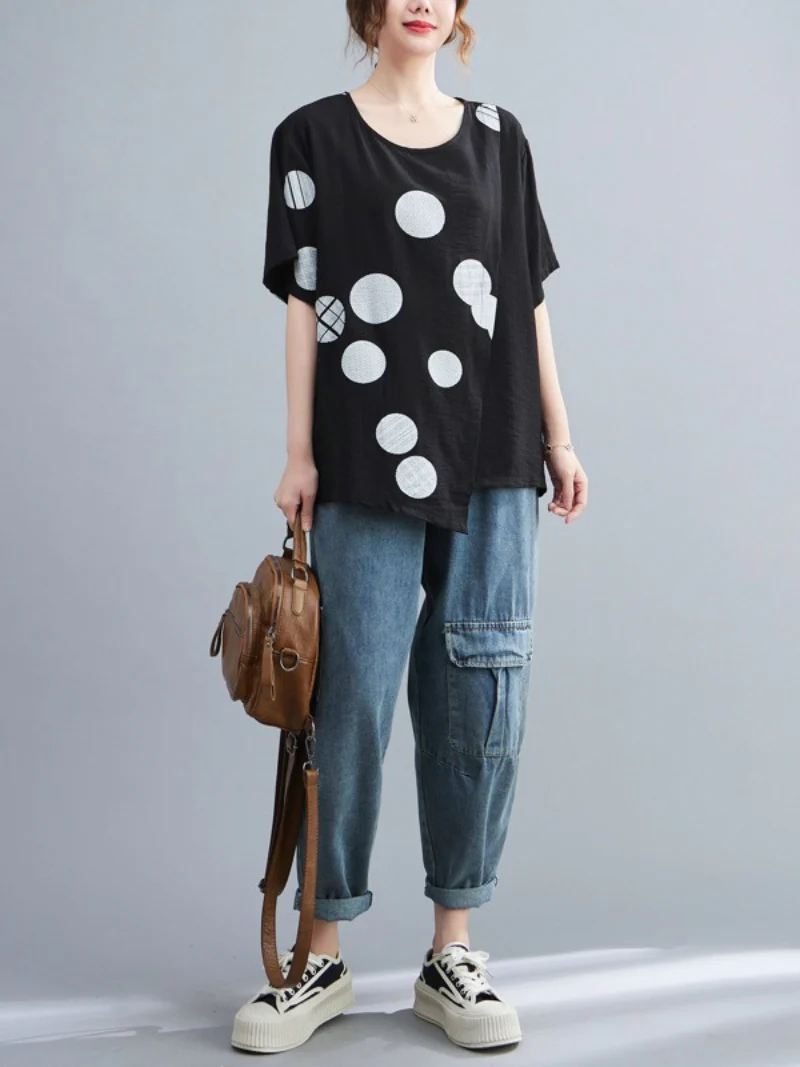 The Natural Cotton Round Neck Tops - Image 2