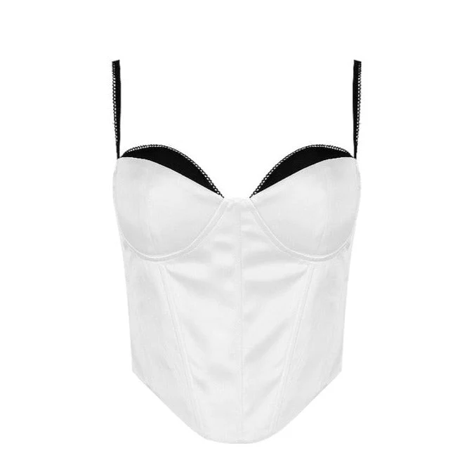 FUYUKO WHITE CORSET with STRAPS - Image 5