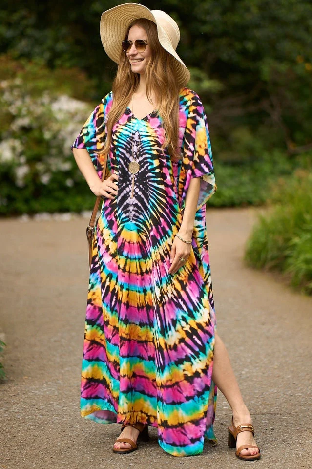 Tie Dye Cover Up Dress (11 Colors) - Image 16
