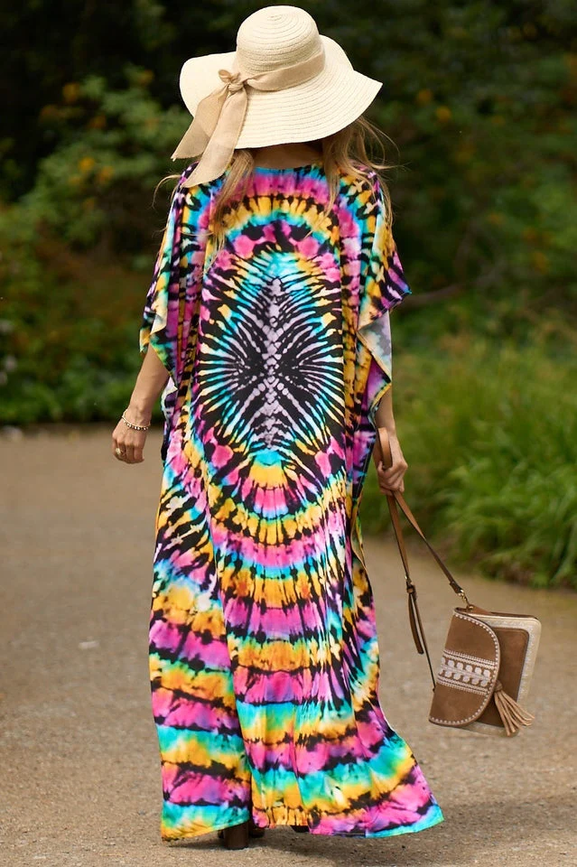 Tie Dye Cover Up Dress (11 Colors) - Image 18