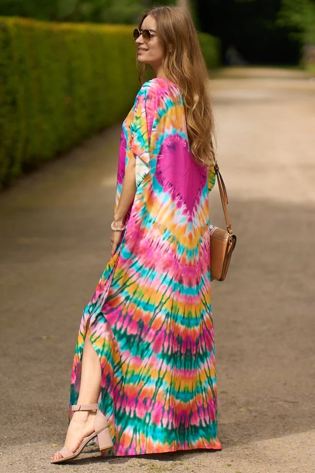 Tie Dye Cover Up Dress (11 Colors) - Image 2