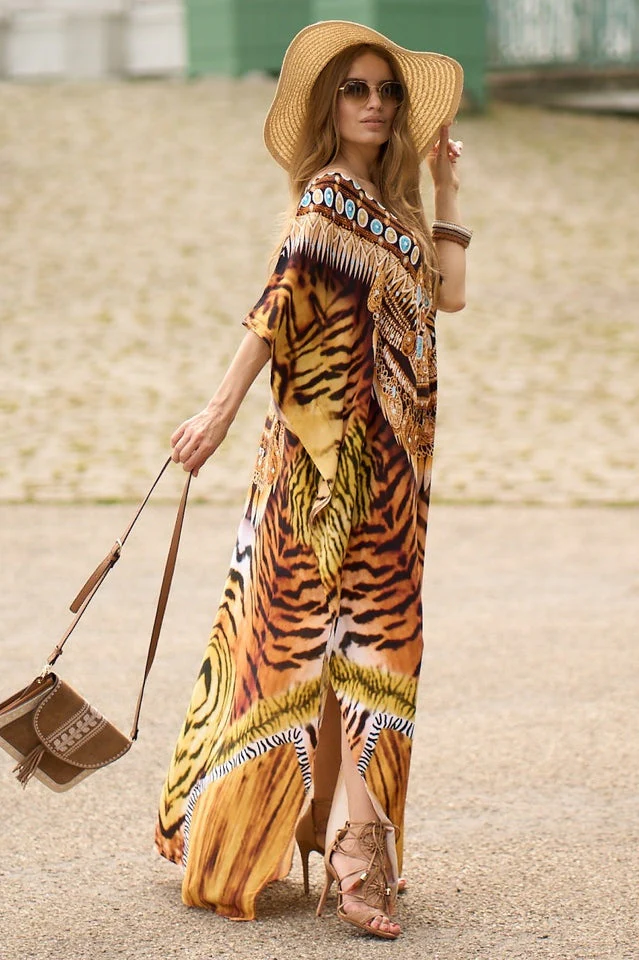 Tie Dye Cover Up Dress (11 Colors) - Image 20