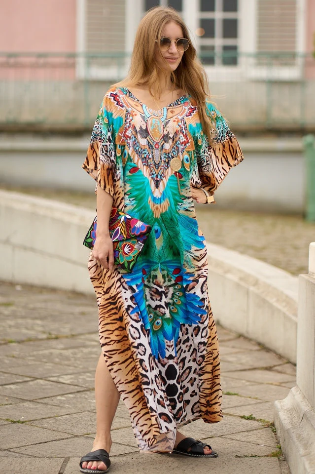 Tie Dye Cover Up Dress (11 Colors) - Image 22