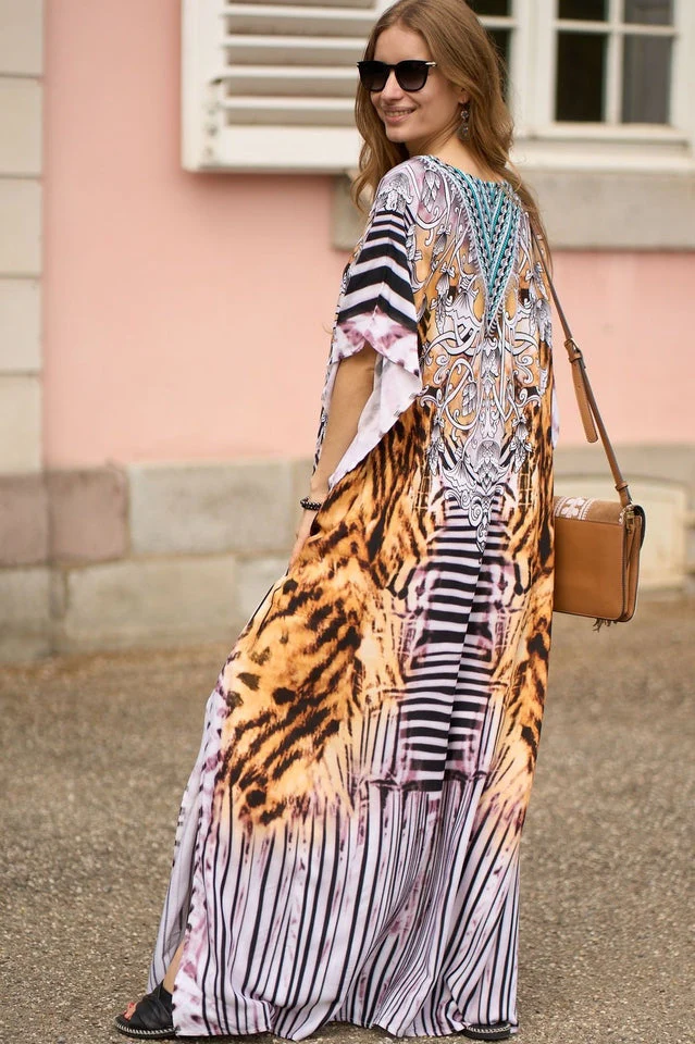 Tie Dye Cover Up Dress (11 Colors) - Image 31