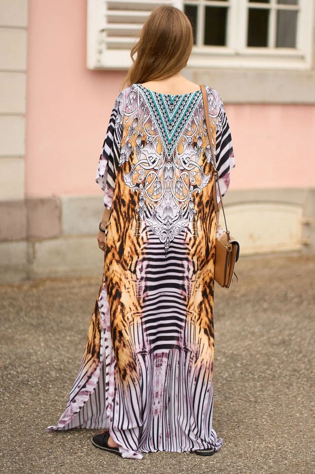 Tie Dye Cover Up Dress (11 Colors) - Image 32