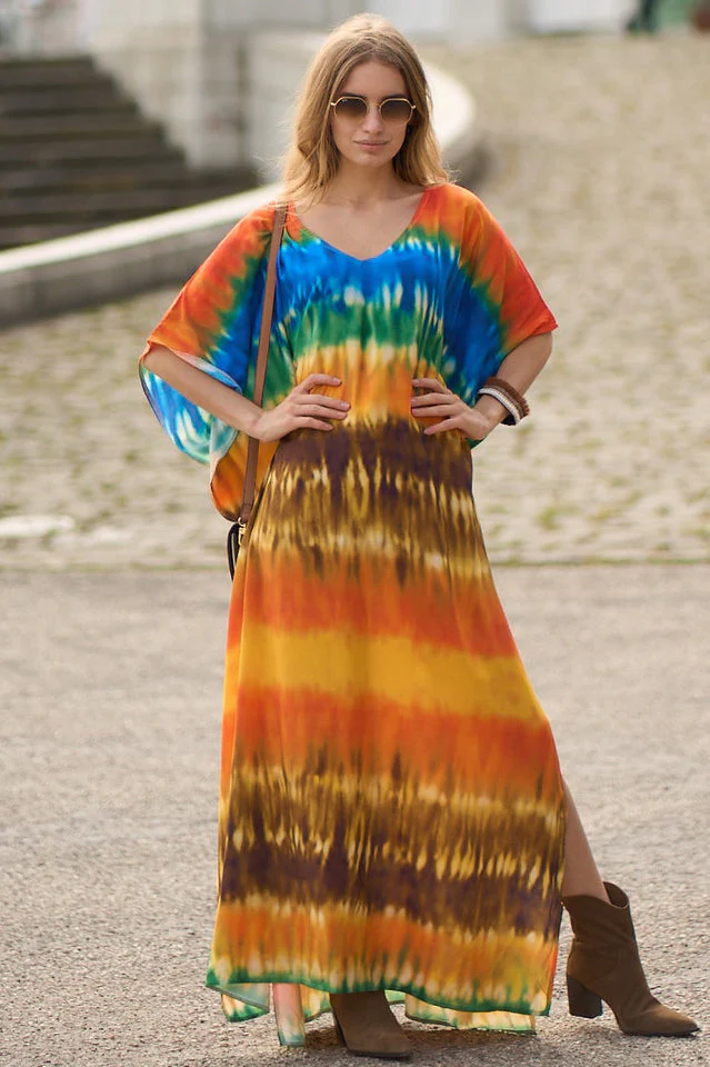 Tie Dye Cover Up Dress (11 Colors) - Image 4