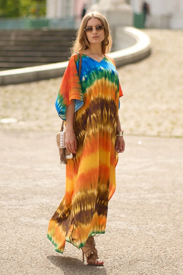 Tie Dye Cover Up Dress (11 Colors) - Image 6