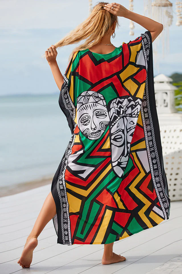 Tie Dye Cover Up Dress (18 Colors) - Image 25