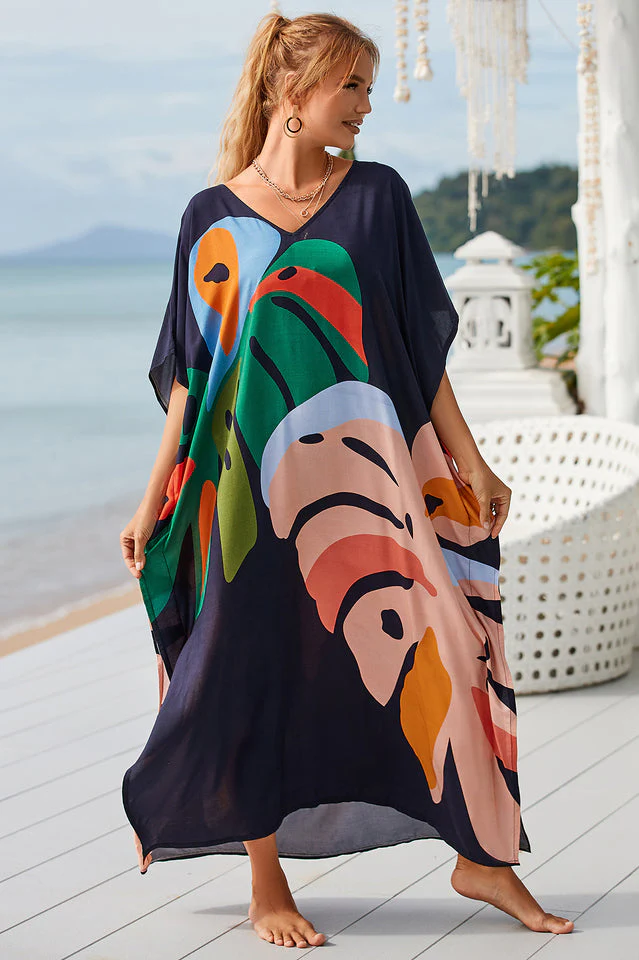 Tie Dye Cover Up Dress (18 Colors) - Image 26