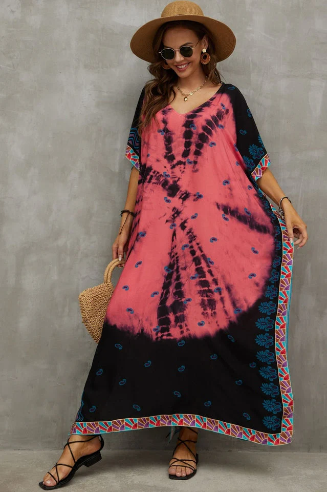 Tie Dye Cover Up Dress (19 Colors) - Image 22