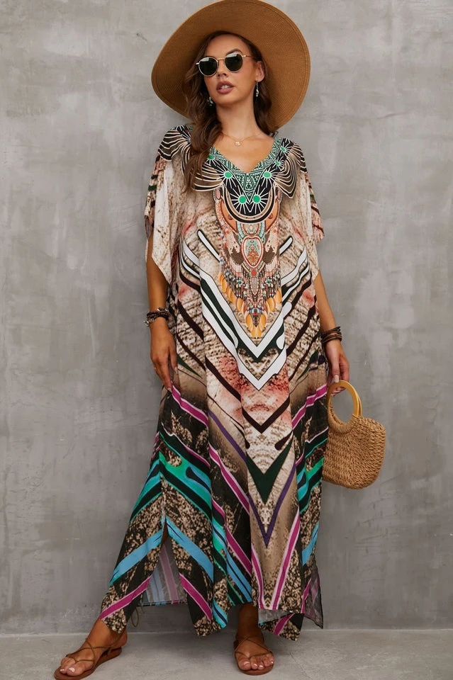 Tie Dye Cover Up Dress (19 Colors) - Image 3