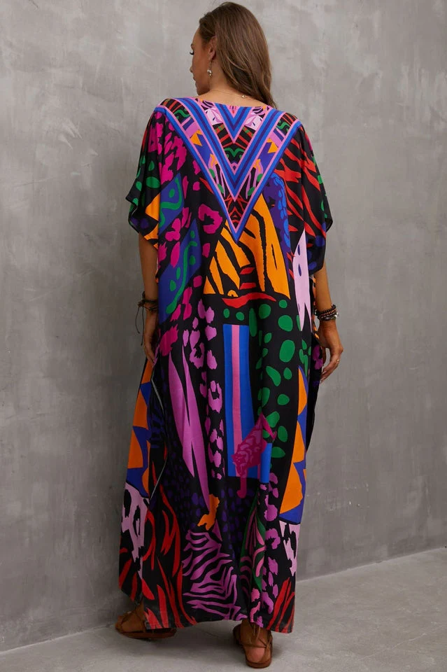 Tie Dye Cover Up Dress (19 Colors) - Image 37
