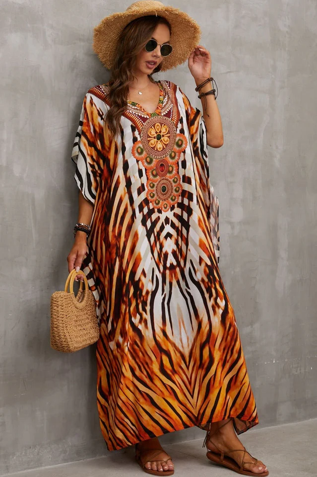 Tie Dye Cover Up Dress (19 Colors) - Image 5