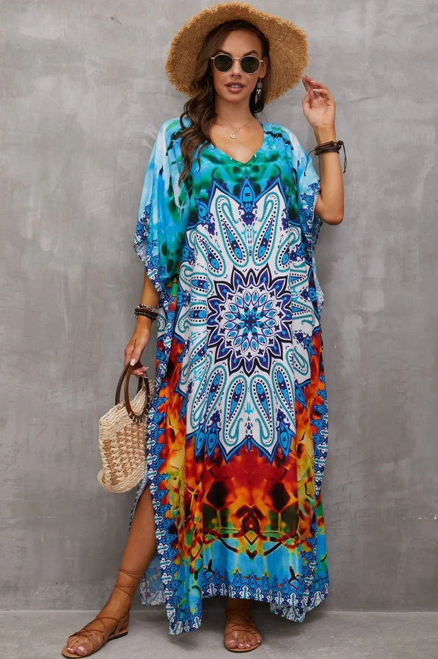 Tie Dye Cover Up Dress (19 Colors) - Image 9
