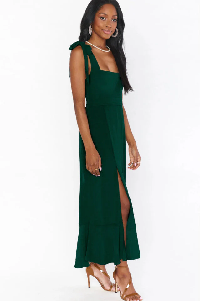 Tie Shoulder Boho Midi Dress - Image 49