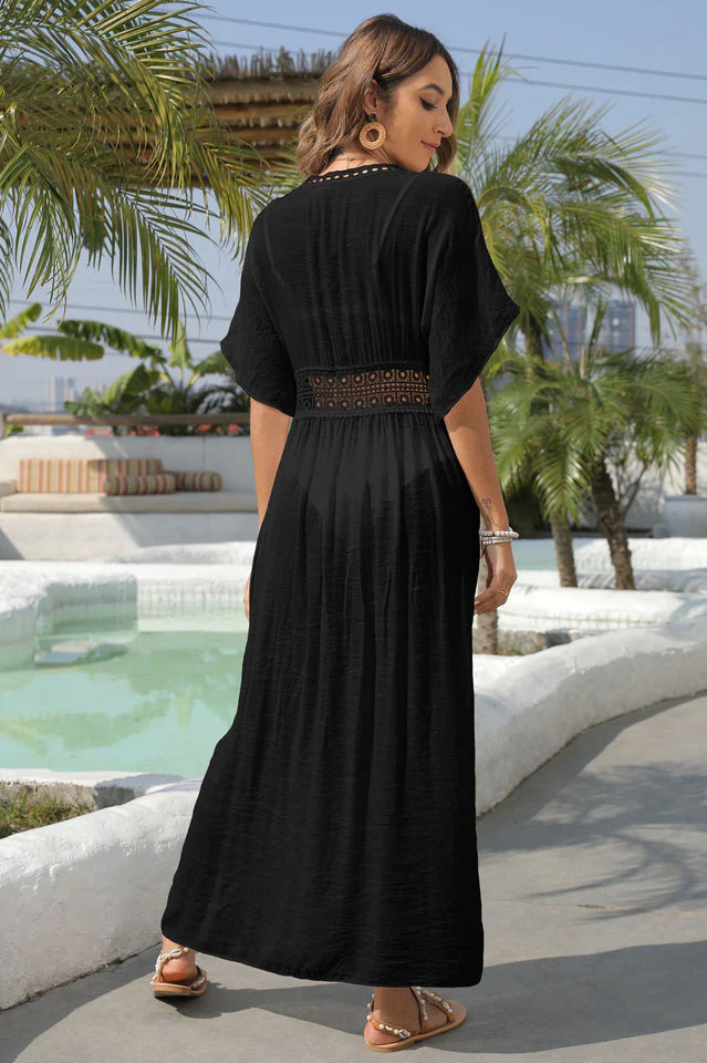 Tied Sheer Cover Up Cardigan - Image 13