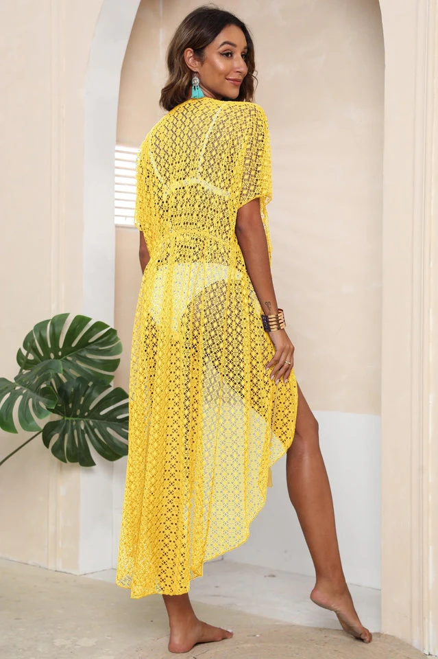 Tied Sheer Cover Up Cardigan - Image 21