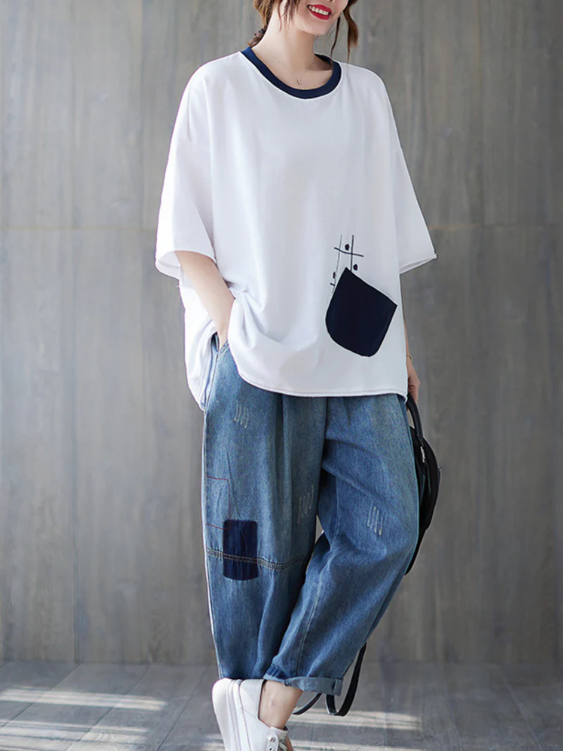 Time Will Come Loose Round Neck Top - Image 5