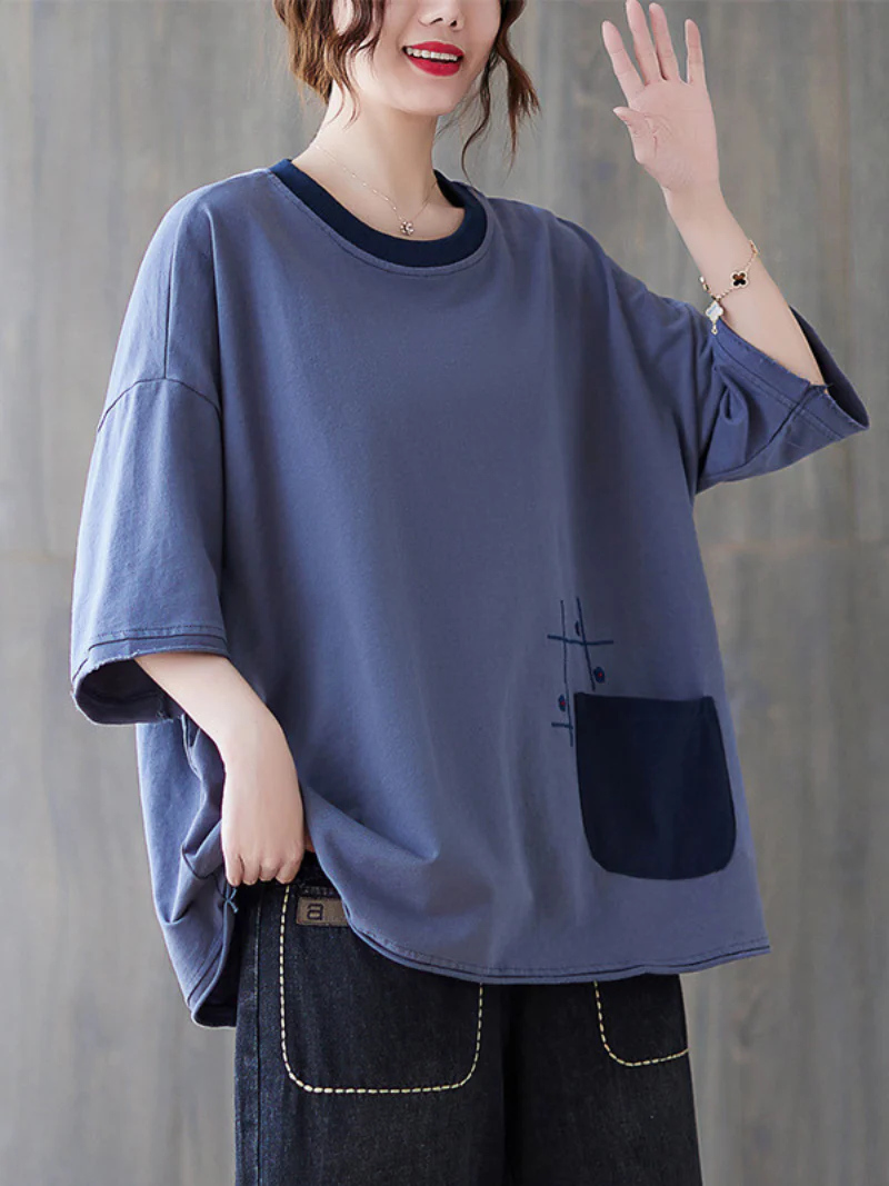 Time Will Come Loose Round Neck Top - Image 8