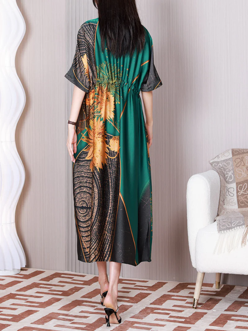 Time Will Come V-neck A-line Dress - Image 2