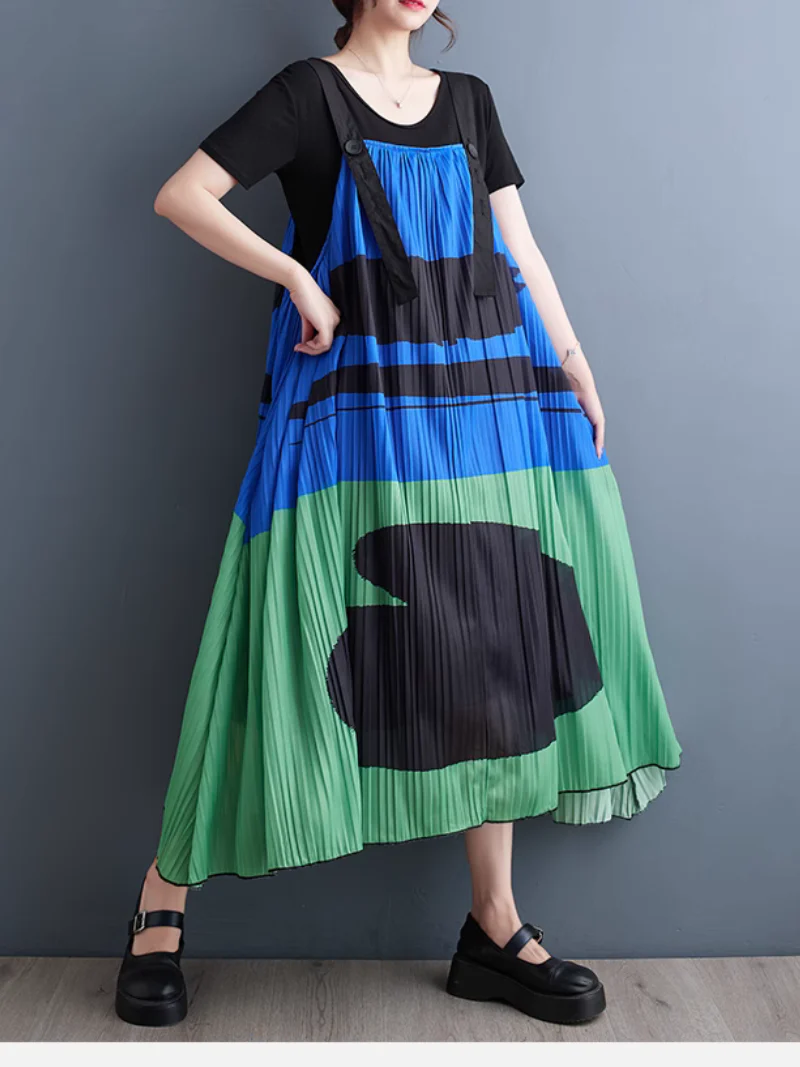 Timeless Style Loose Large Size Salopette Dress - Image 4