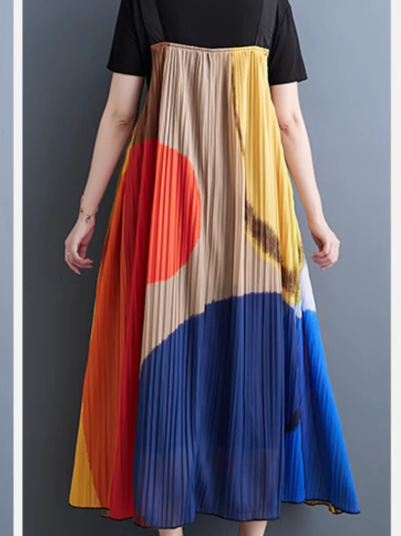 Timeless Style Loose Large Size Salopette Dress - Image 5