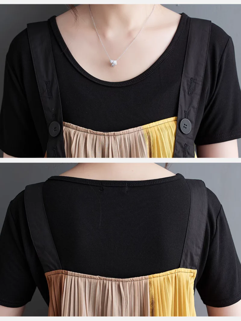 Timeless Style Loose Large Size Salopette Dress - Image 8