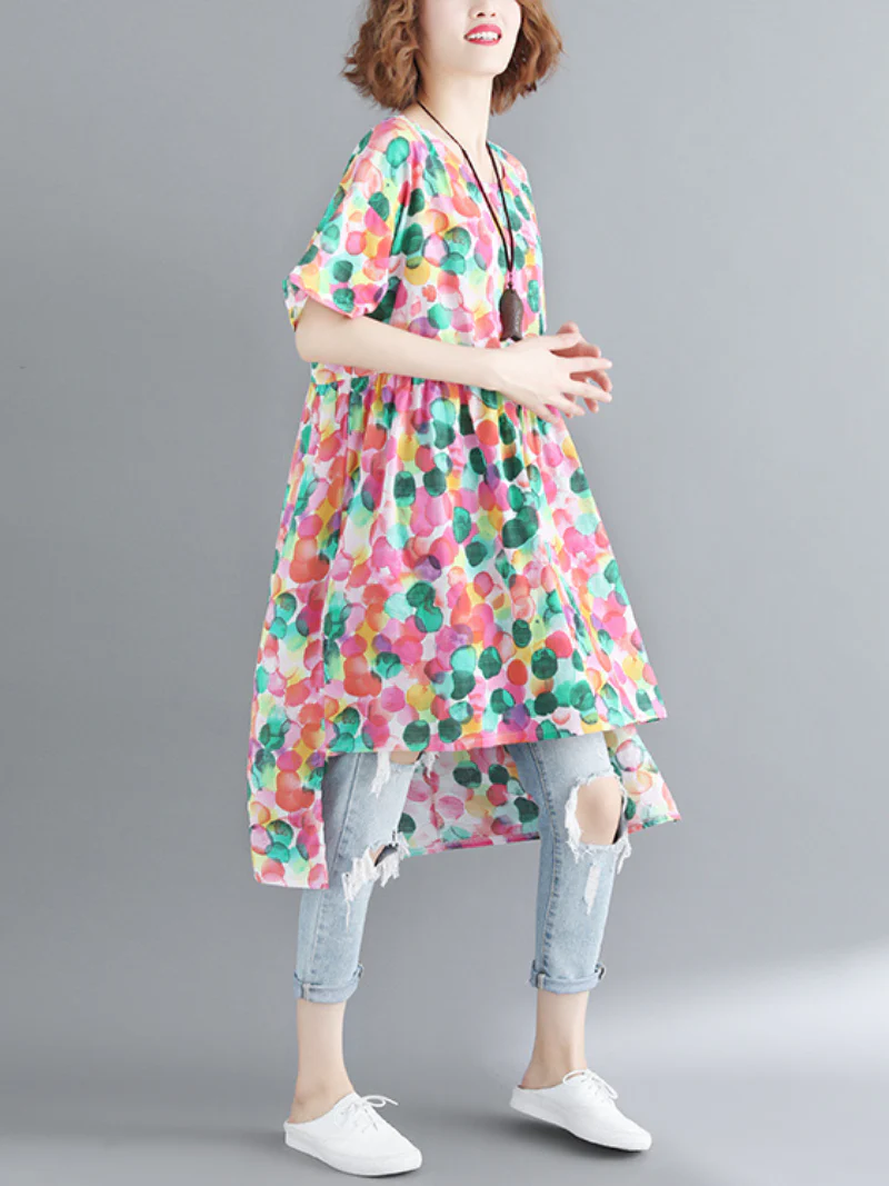 Love is Here Large Size Dots Pattern Tops - Image 3