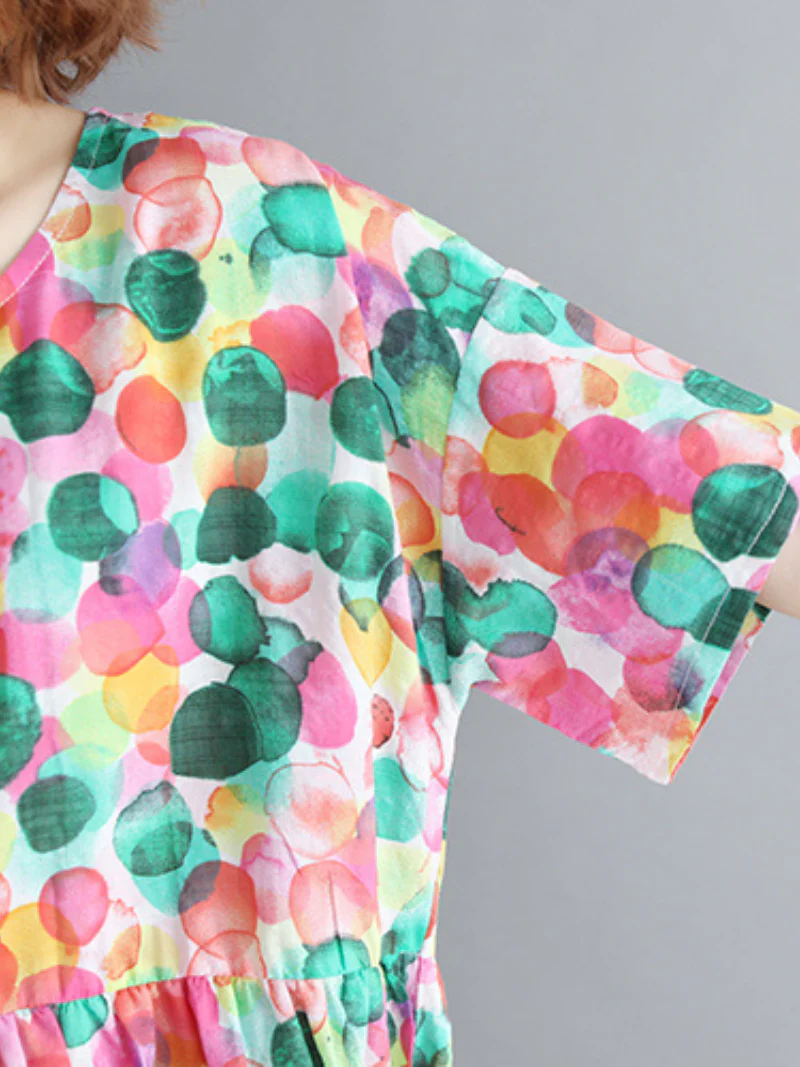 Love is Here Large Size Dots Pattern Tops - Image 6