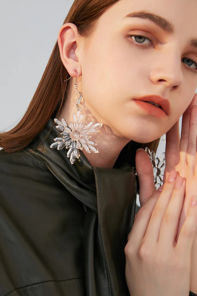 Transparent Snow Earrings - Image 4