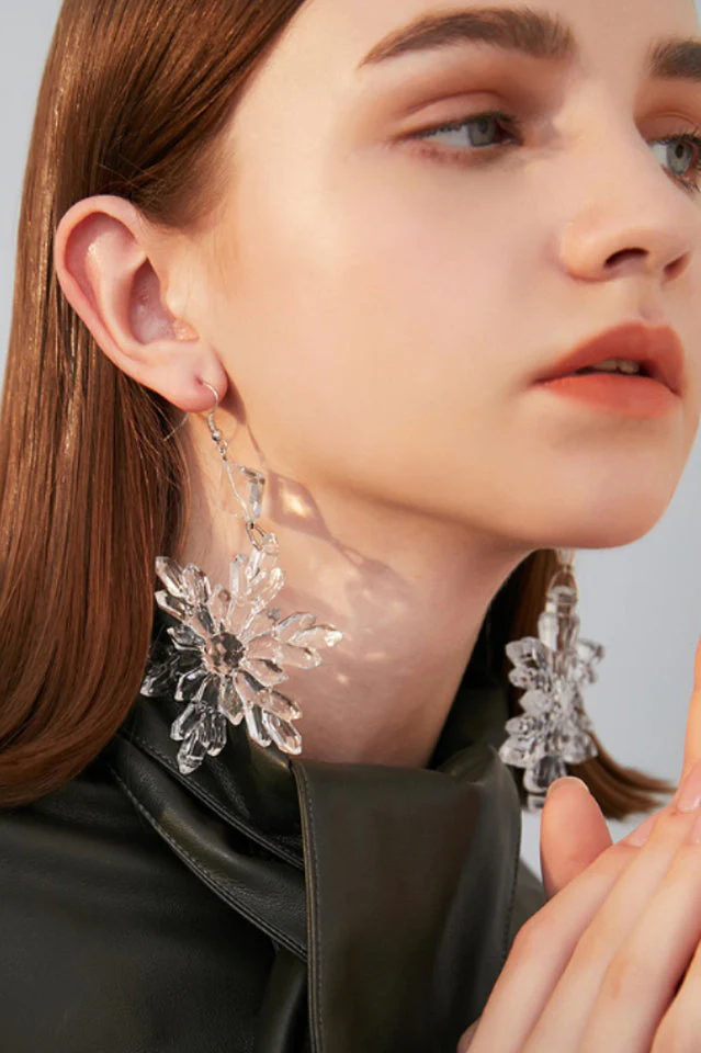 Transparent Snow Earrings - Image 5