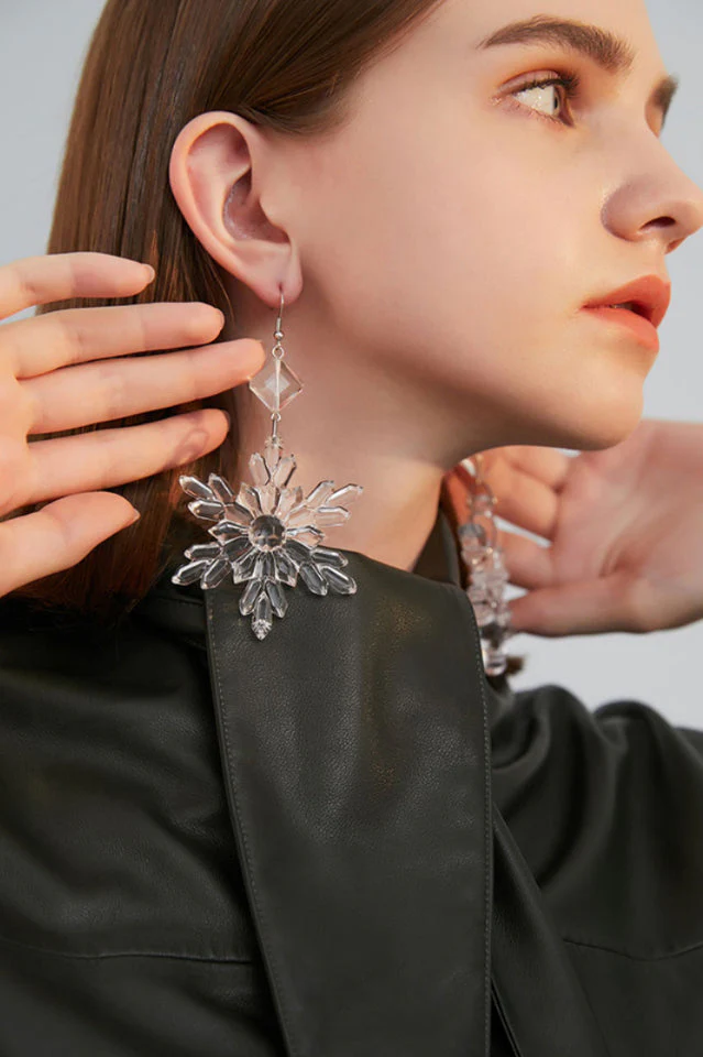 Transparent Snow Earrings - Image 6