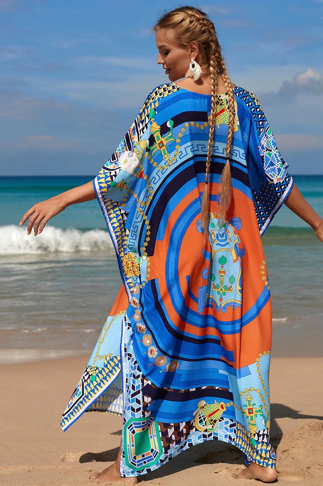 Tropical Pattern Kimono Blouse ( 29 Colors ) - Image 11