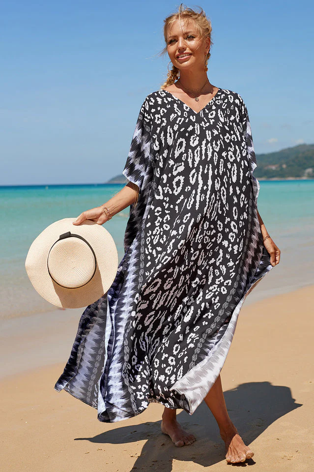 Tropical Pattern Kimono Blouse ( 29 Colors ) - Image 45