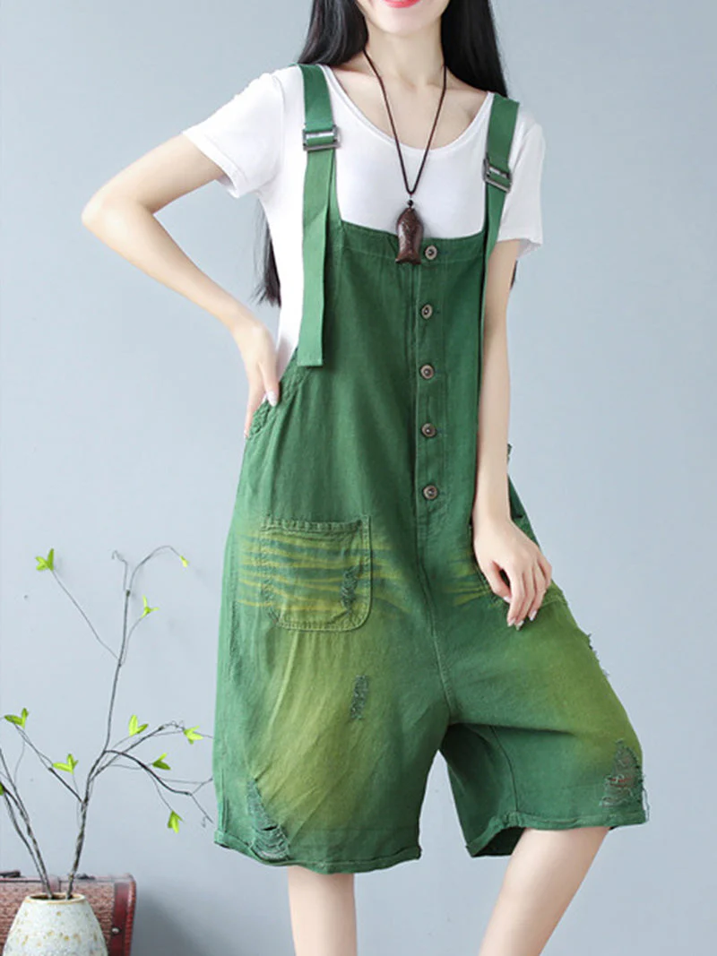 True Feelings of Colors Cotton Romper Overall Dungarees - Image 6