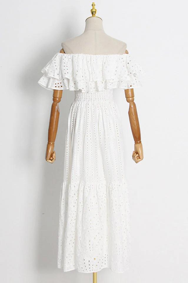 Tulum Off Shoulder Eyelet Dress - Image 13