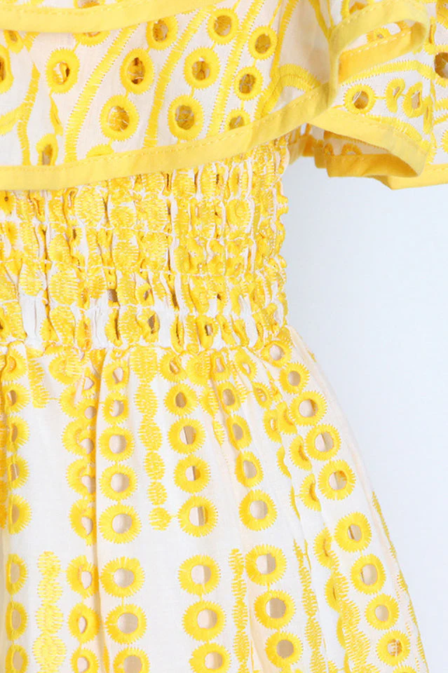 Tulum Off Shoulder Eyelet Dress - Image 15